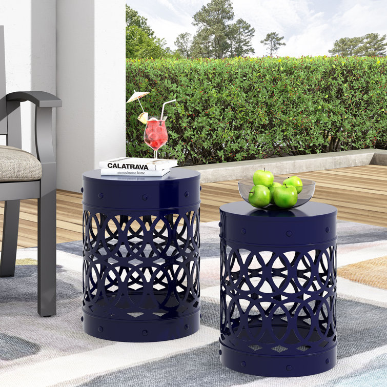 Outdoor accent on sale tables clearance